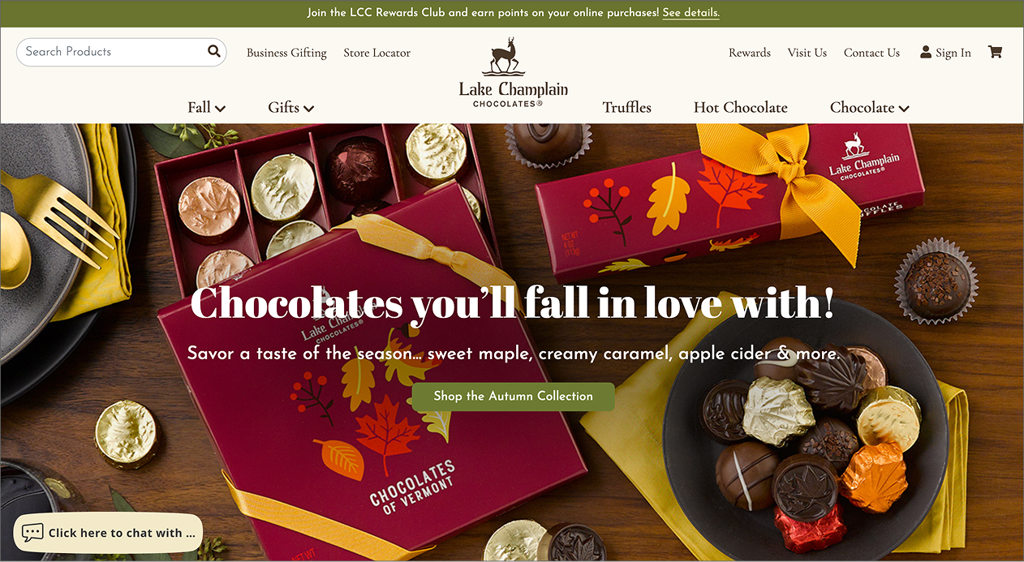 Lake Champlain Chocolates Home Page