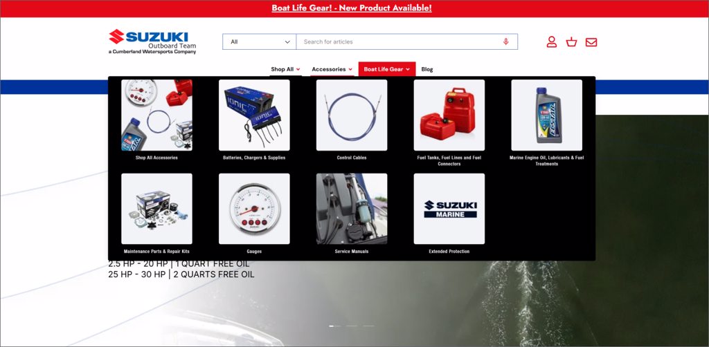 Suzuki Outboard Team Navigation