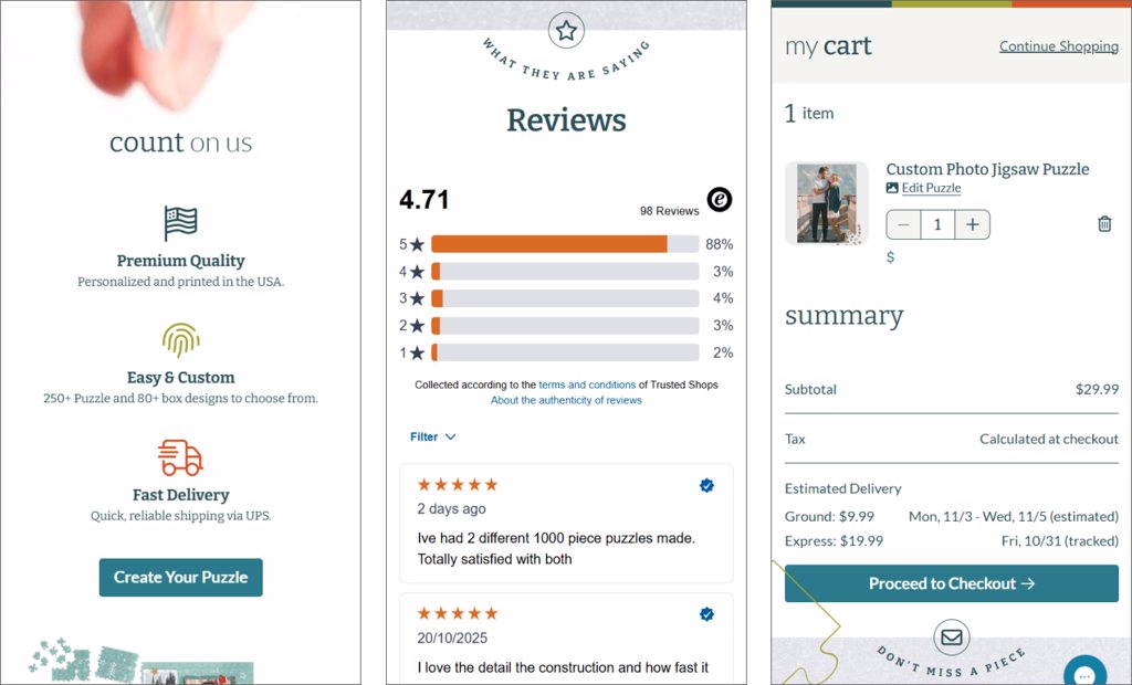puzzleYou Mobile Screenshots
